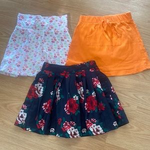 girls size 6 skirts and one skort (3pcs)